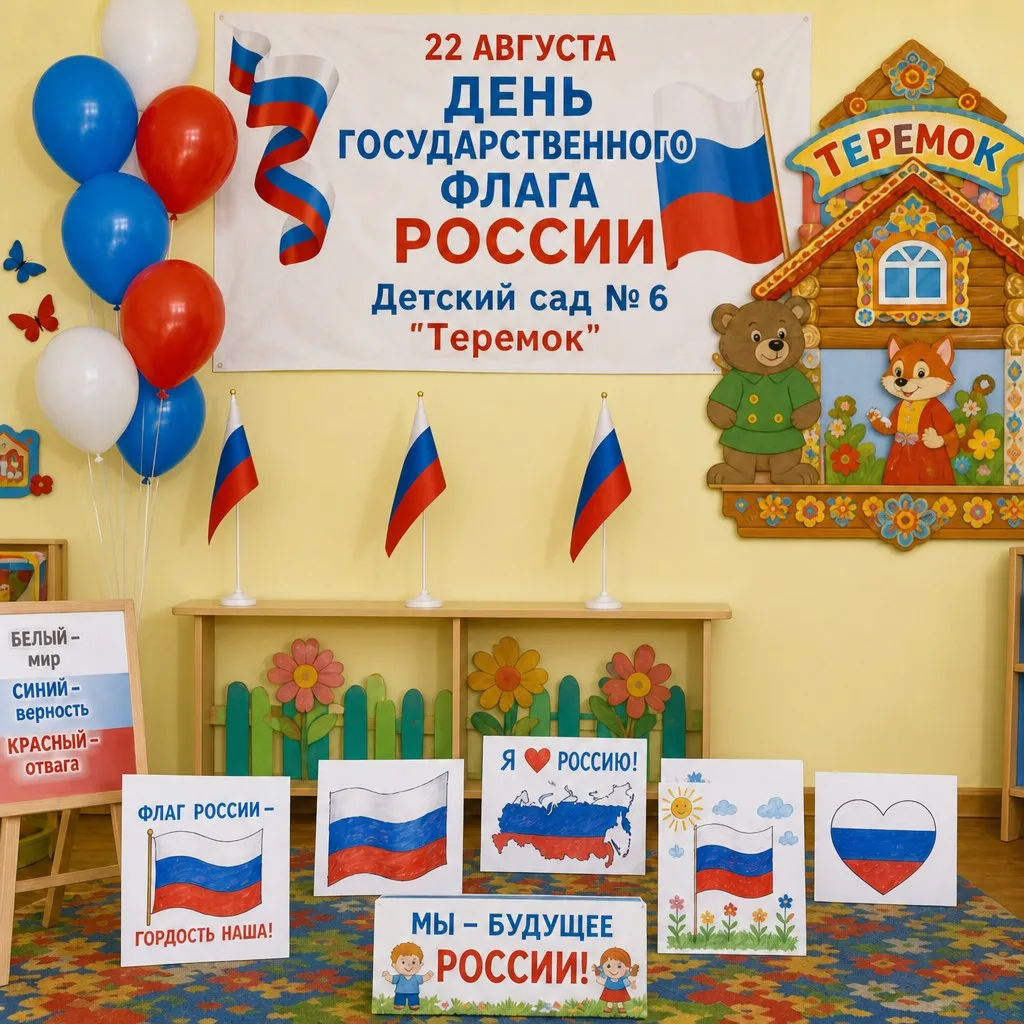 🇷🇺🎉 День государственного флага России в подготовительной группе! 🎉🇷🇺