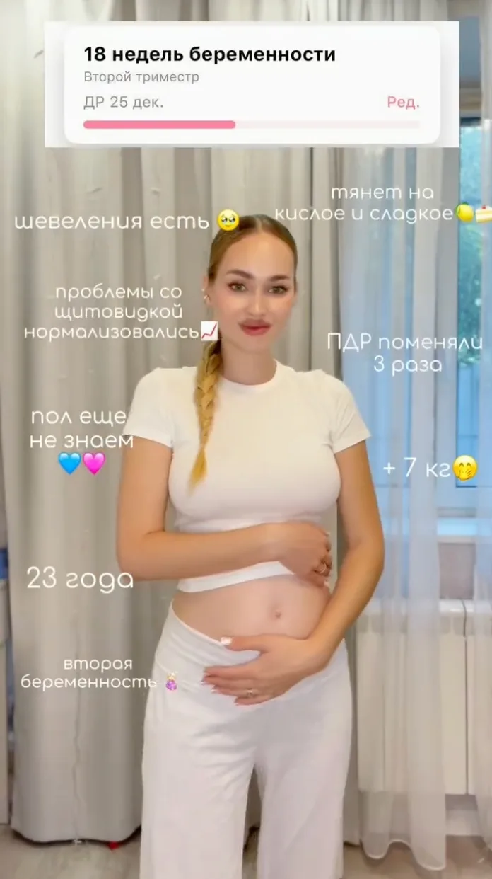 Вика Салибекова поделилась новостями о своей беременности

"Пол я уже говорила — узнаем на скрининге