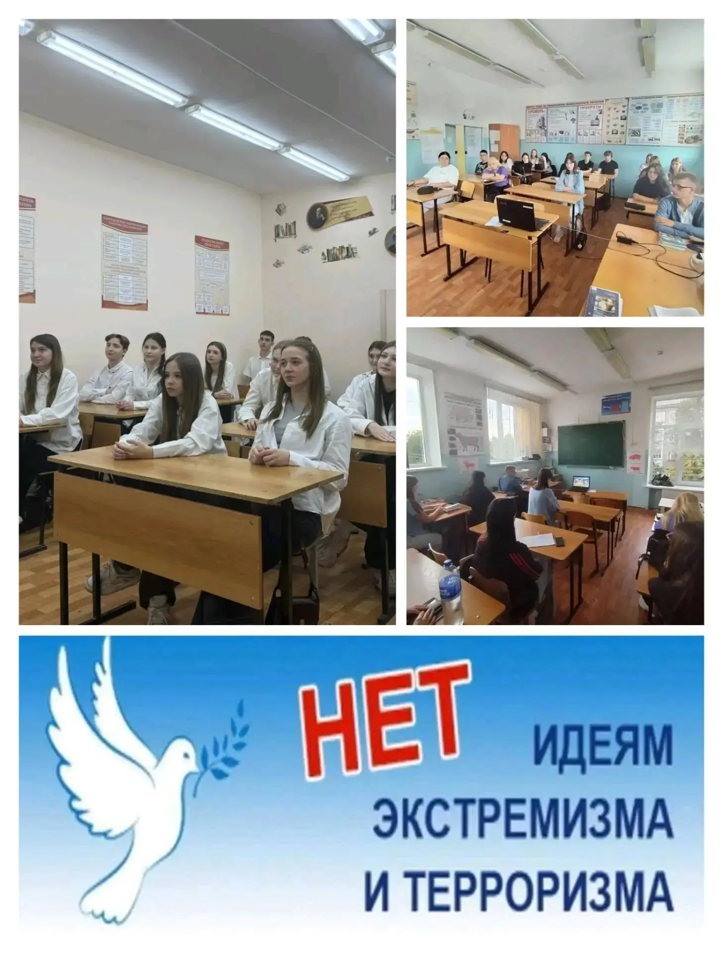 Классный часы - профилактика экстремизма и терроризма в молодёжной среде.