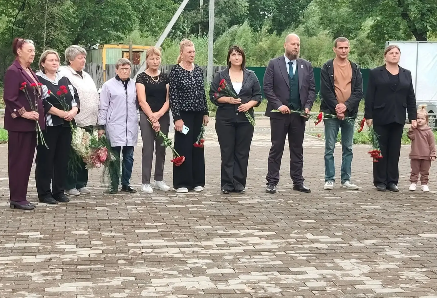 3 сентября в селе Раздольное у Стеллы Памяти прошёл митинг.