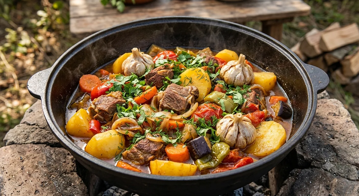 🥩🥬 ДАМЛАМА В КАЗАНЕ — МЯСО, ОВОЩИ И АРОМАТЫ В ОДНОМ БЛЮДЕ 🔥