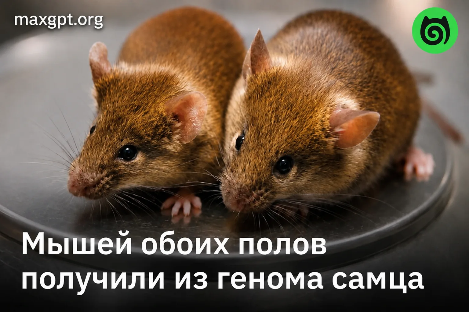 🔄 Из одного самца мыши сделали и отца, и мать потомства