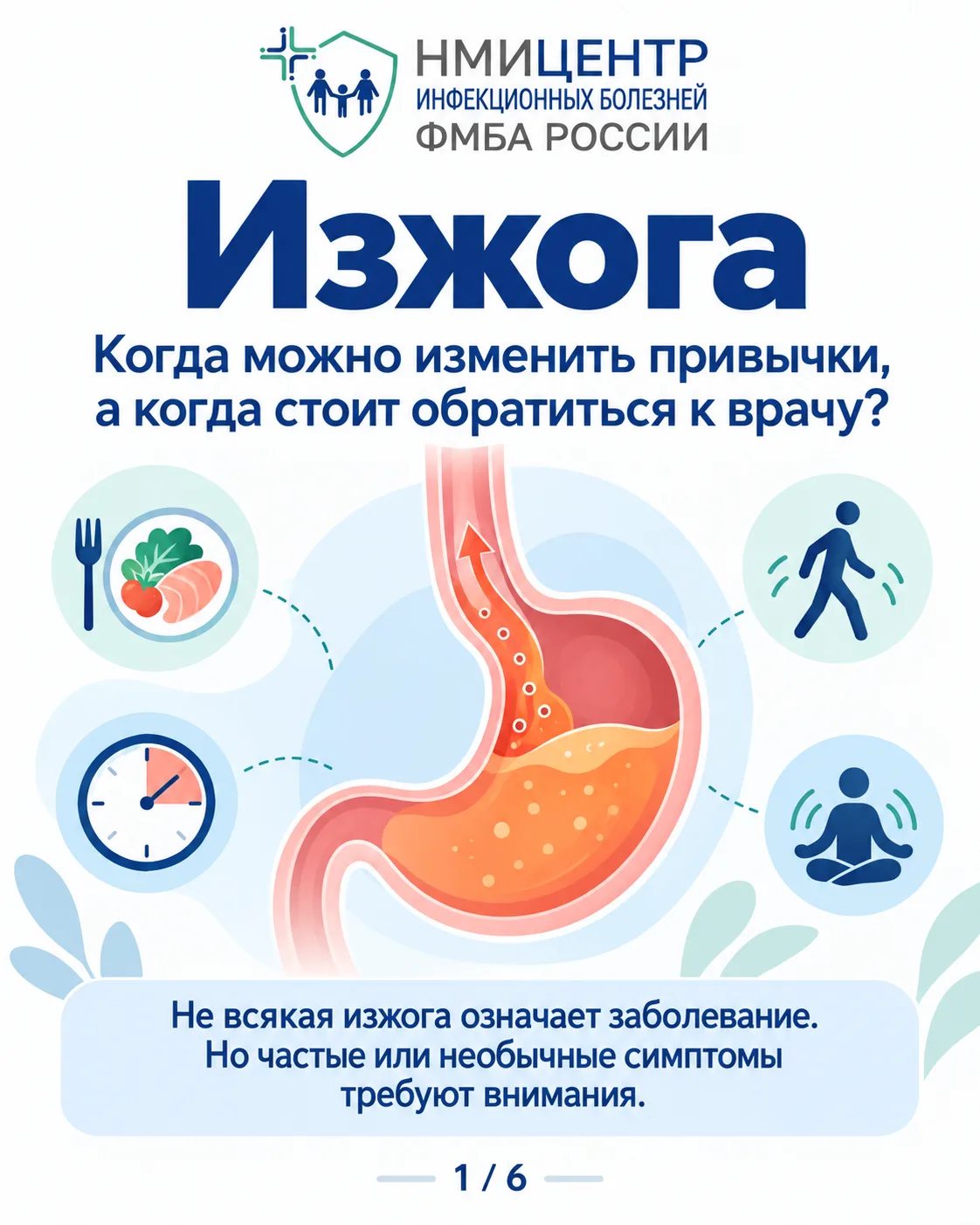 🔥 Изжога: когда можно изменить привычки, а когда стоит обратиться к врачу?