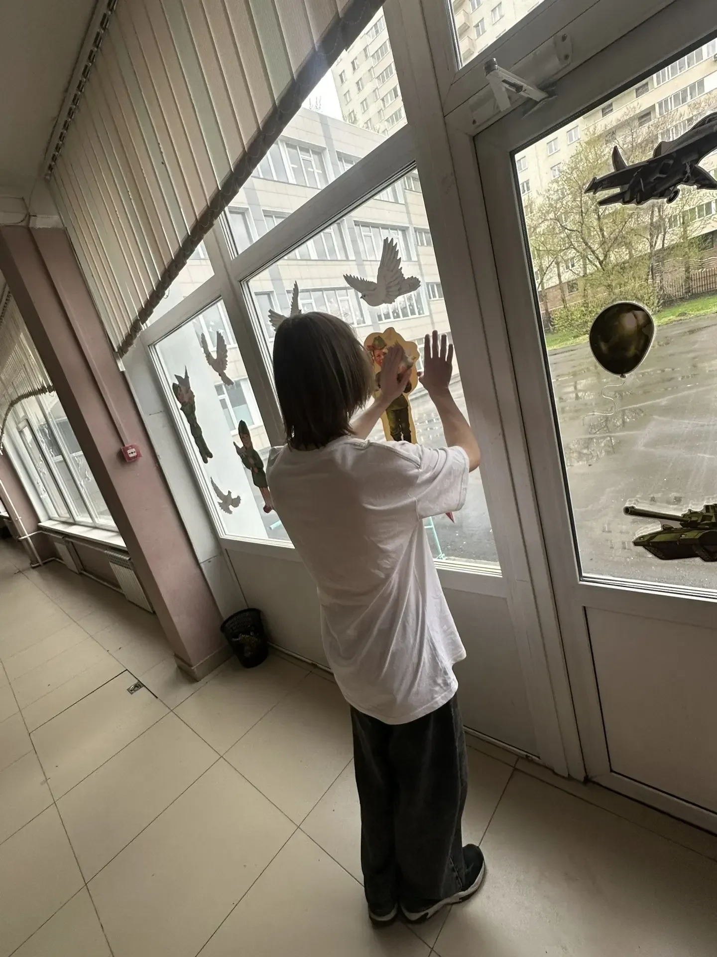 📢 Участвуем в «Окнах Победы»: память — вместе!  🕊️Наши обучающиеся  с воодушевлением поддержали Всер