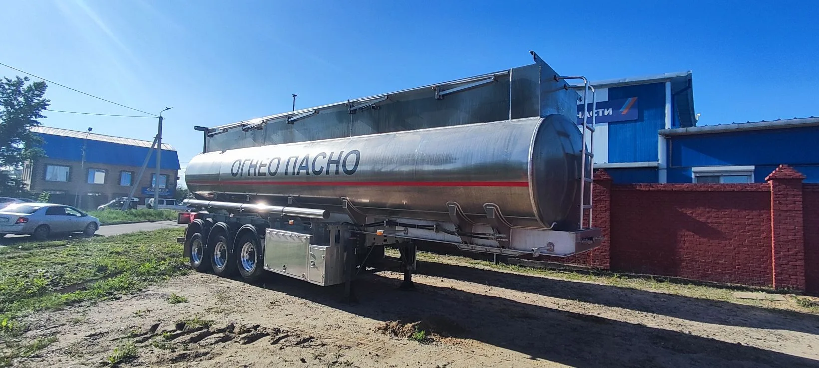 Полуприцеп цистерна-бензовоз ShengRun SKW9402GYYA алюминиевый, объем 30 м3 в наличии 👆 #полуприцеп 