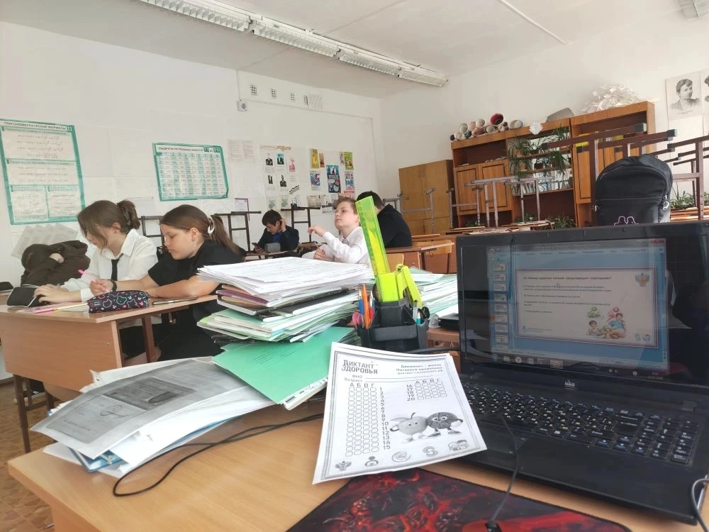 В нашей школе прошёл "Диктант здоровья"
