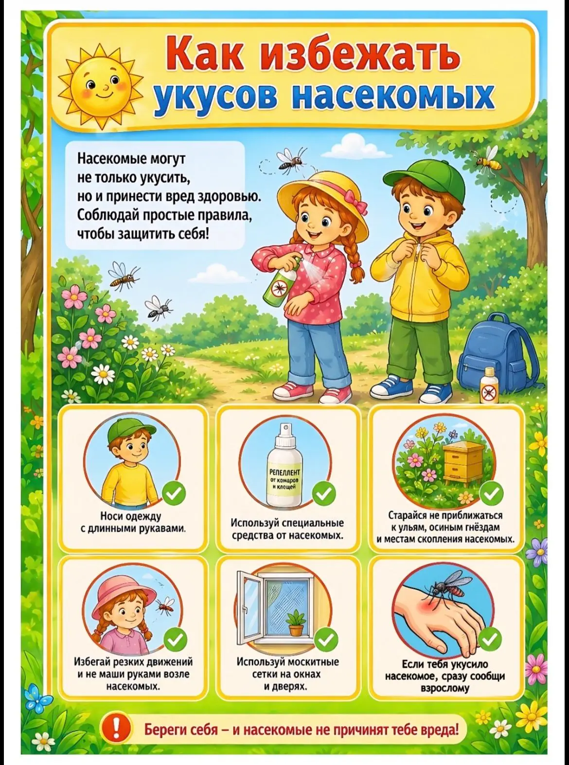 ☀ Май — пора прогулок и игр на свежем воздухе, но в это время активизируются насекомые,...