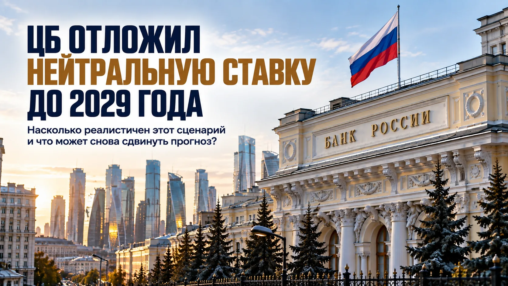 ЦБ отложил нейтральную ставку до 2029 года. Насколько реалистичен этот сценарий?