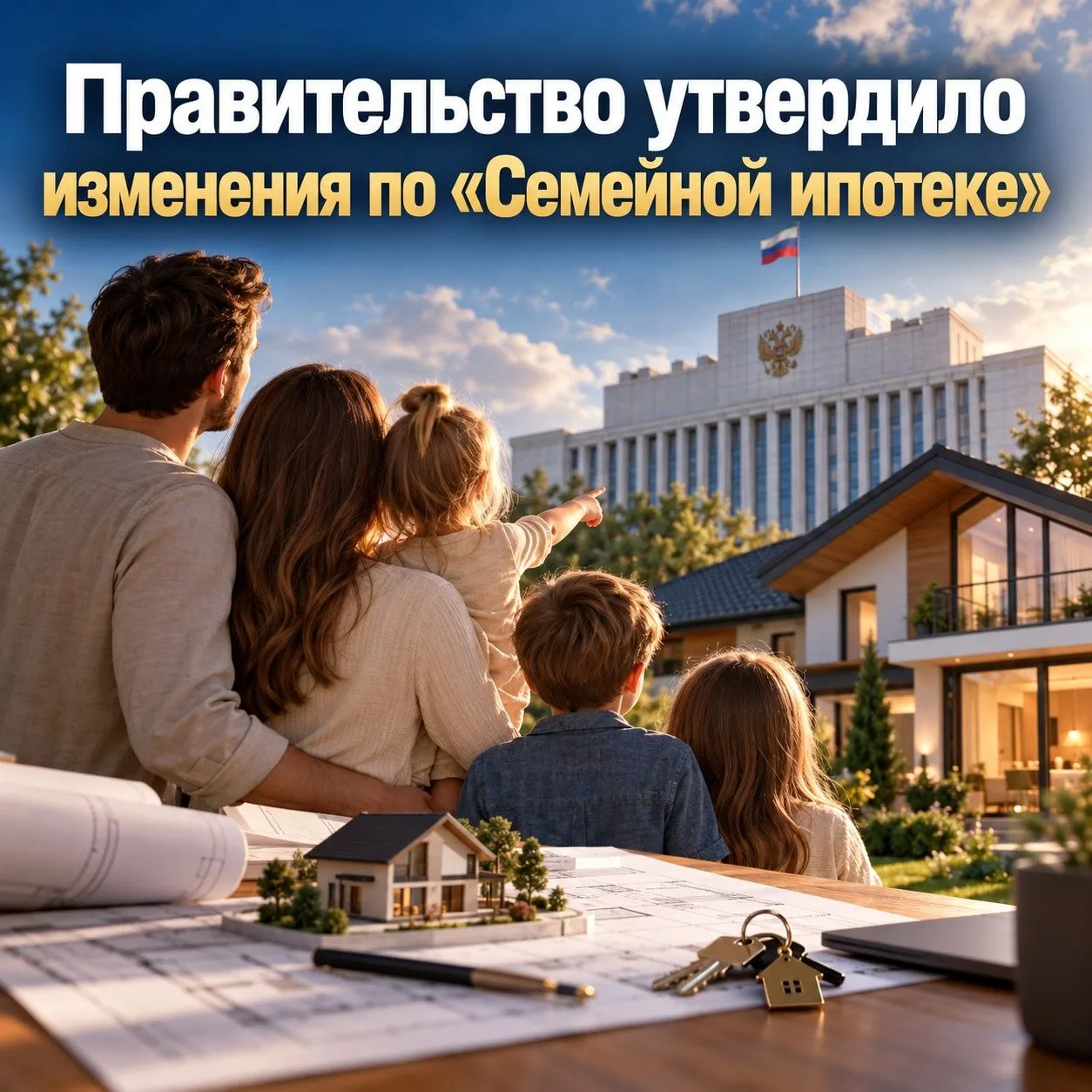 ⚡️Правительство утвердило изменения по «Семейной ипотеке»