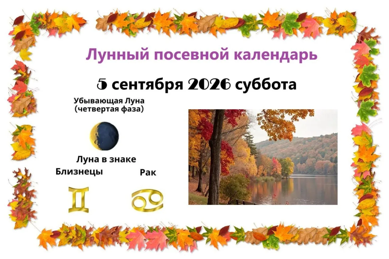 5️⃣ сентября, суббота