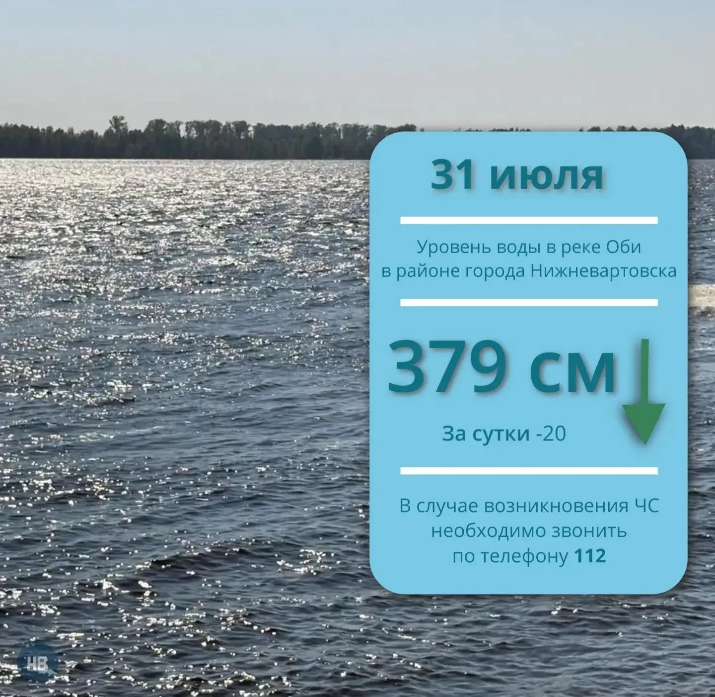 Согласно данным Ханты-Мансийского центра по гидрометеорологии и мониторингу окружающей среды, которы