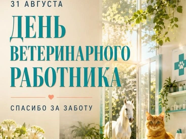 31 августа — День ветеринарного работника России! 🇷🇺🩺🐾Сегодня мы чествуем людей с о...