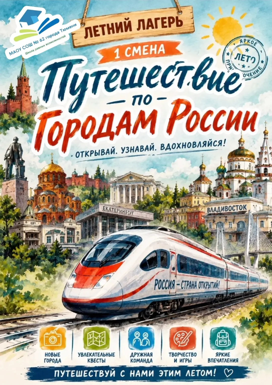 🚀 Завтра стартует первая смена пришкольного лагеря!