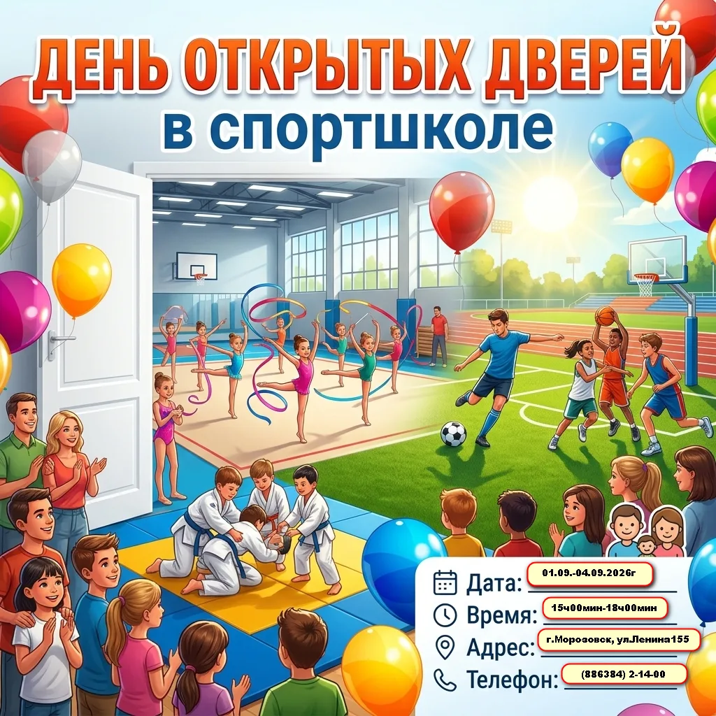 День открытых дверей в нашей спортивной школе