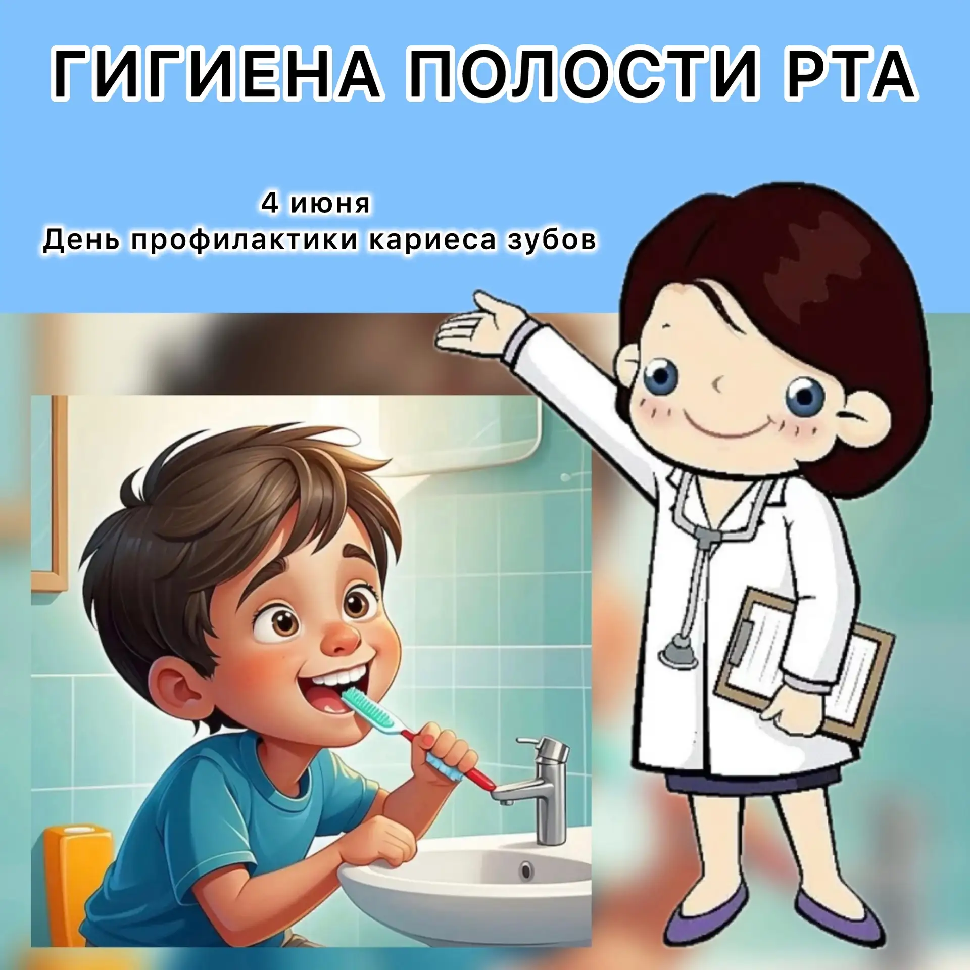 Как правильно чистить зубы детям❓