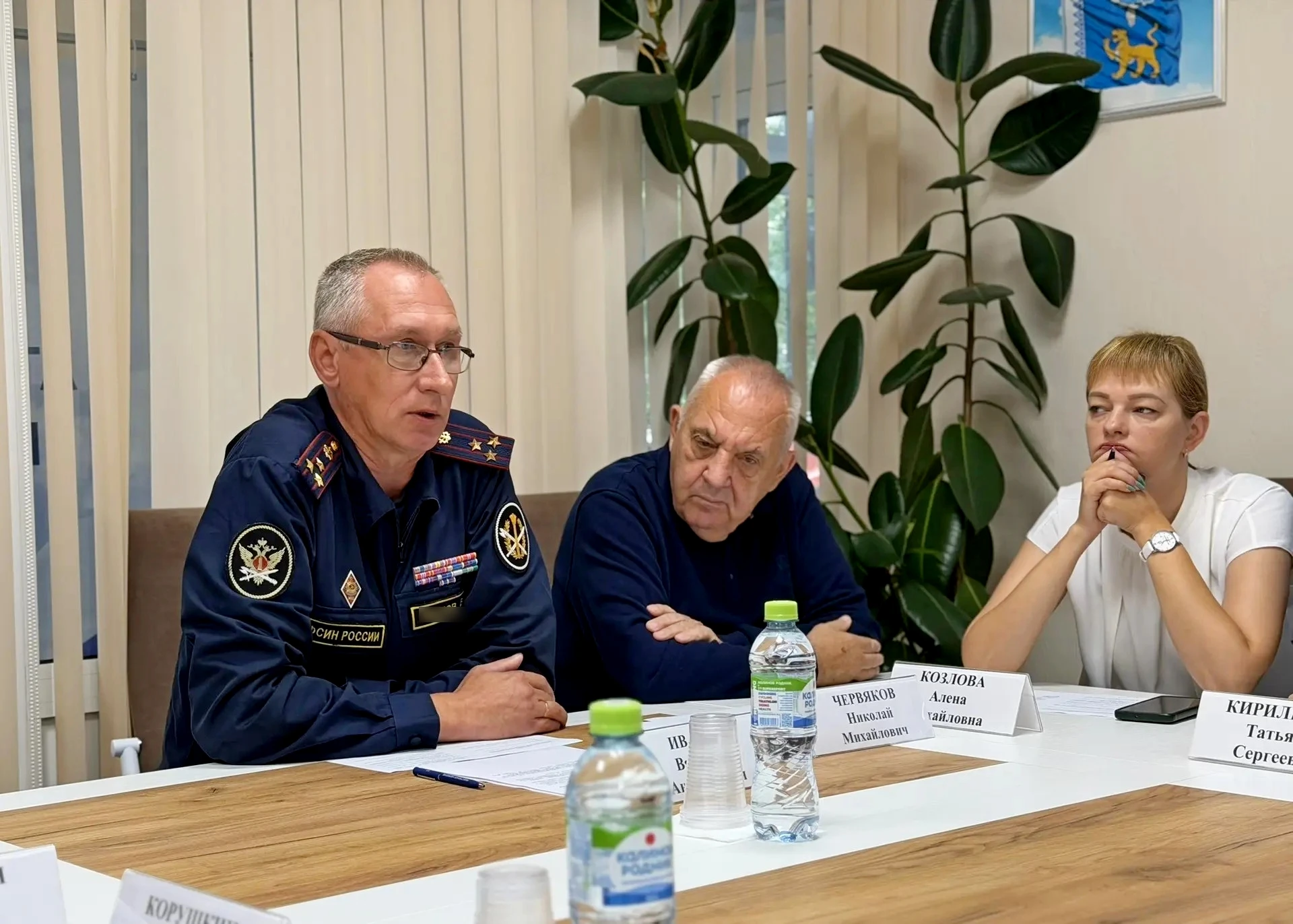 📝Представитель УФСИН Вячеслав Иванов принял участие в заседании общественного штаба по...