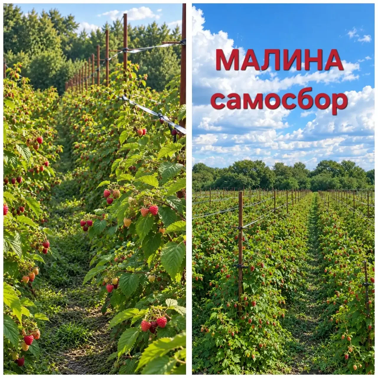 Приглашаем всех желающих на самосбор малины. Цена 400р за кг.