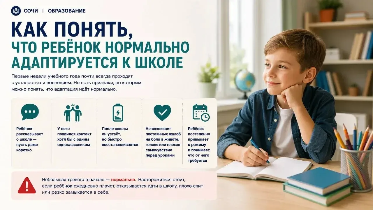 Как понять, что ребёнок нормально адаптируется к школе