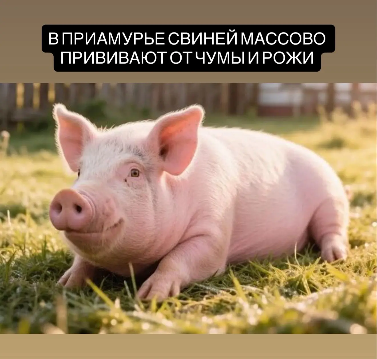 В Амурской области свиней из КФХ и личных подворий вакцинируют против опасных инфекций....