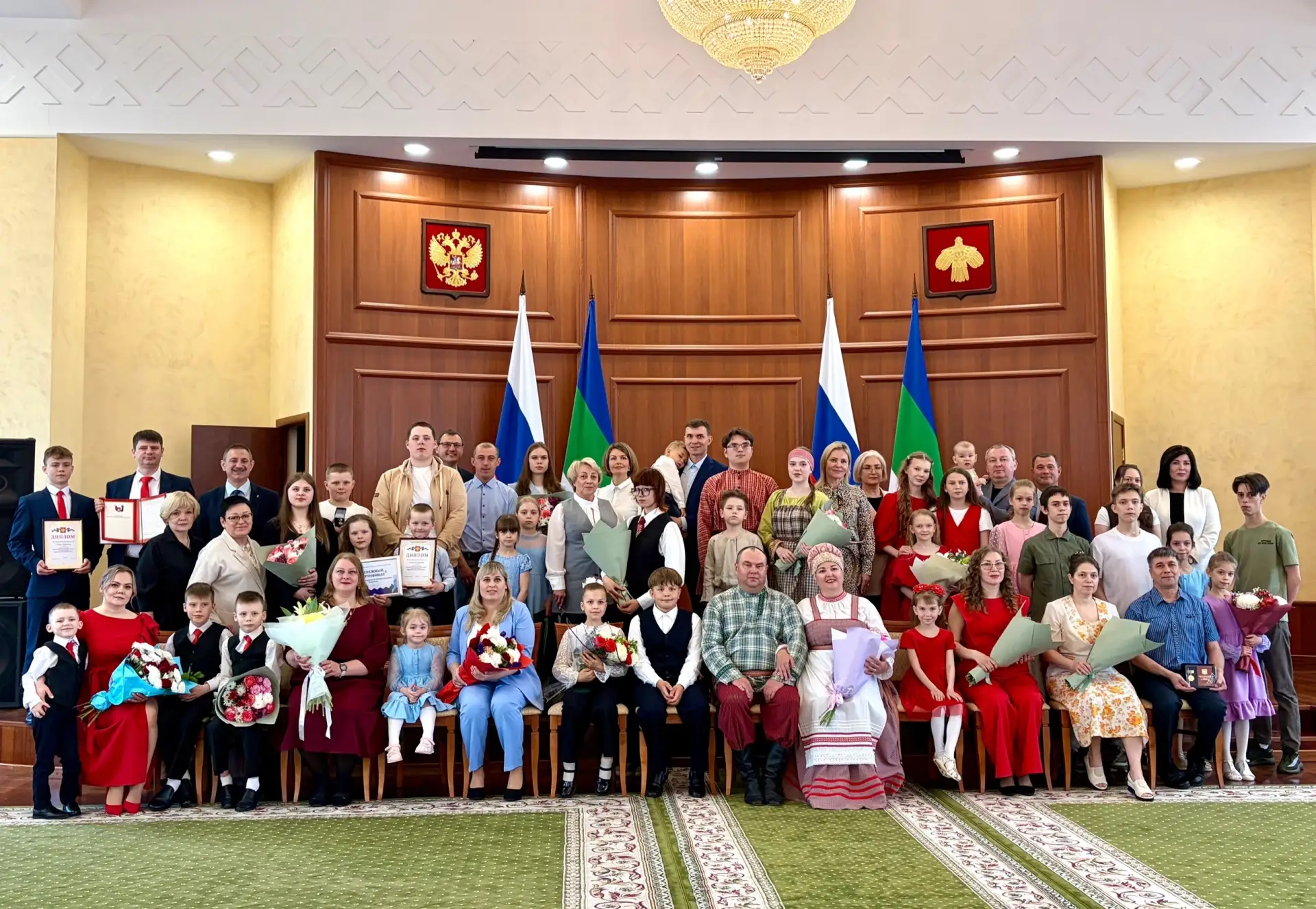 Сегодня в рамках празднования Международного дня семьи в Администрации Главы Республики...