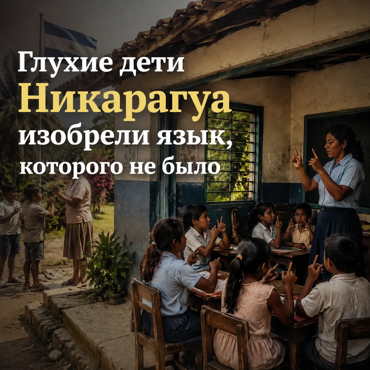 Глухие дети Никарагуа изобрели язык, которого не было