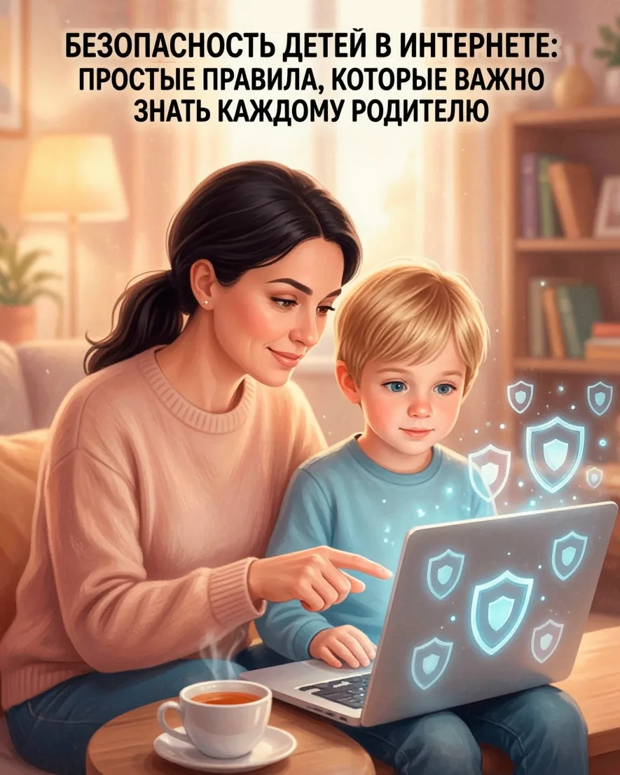 🛡Безопасность детей в интернете: простые правила, которые важно знать каждому родителю
