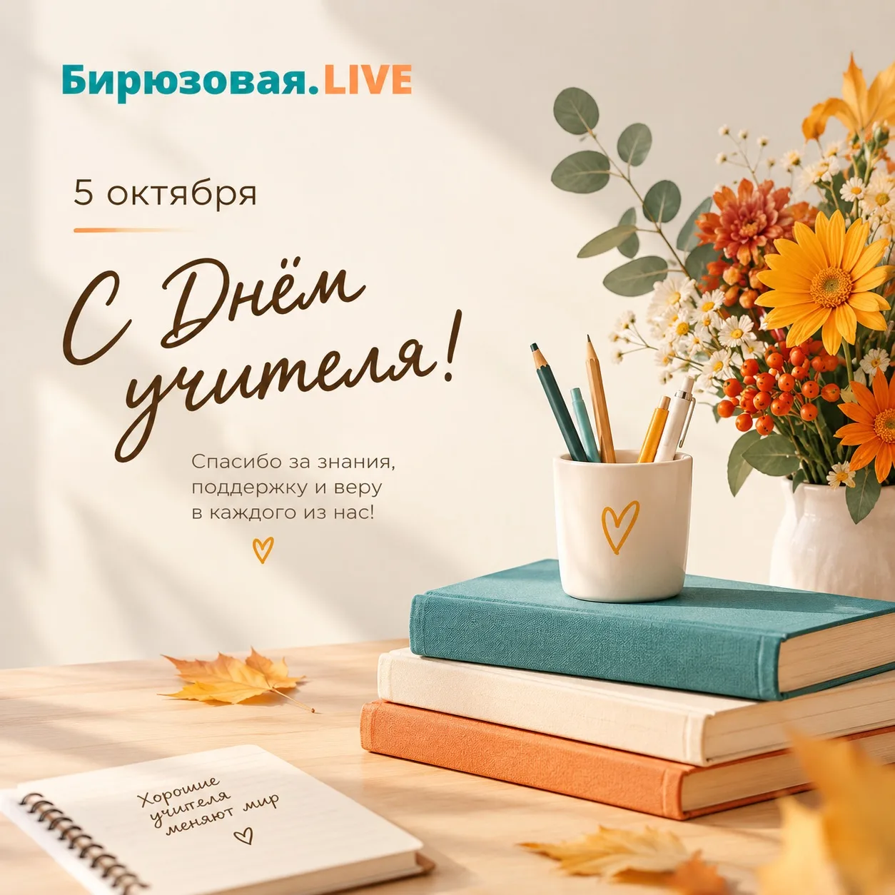 🍂 С Днём учителя!