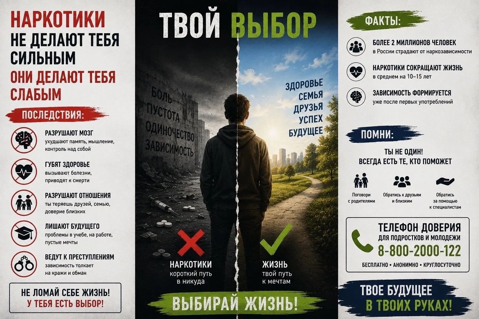 КОГДА БЛИЗКИЙ ЧЕЛОВЕК ПАДАЕТ В ПРОПАСТЬ
Что делать, если твой друг принимает наркотики. Инструкция, 
