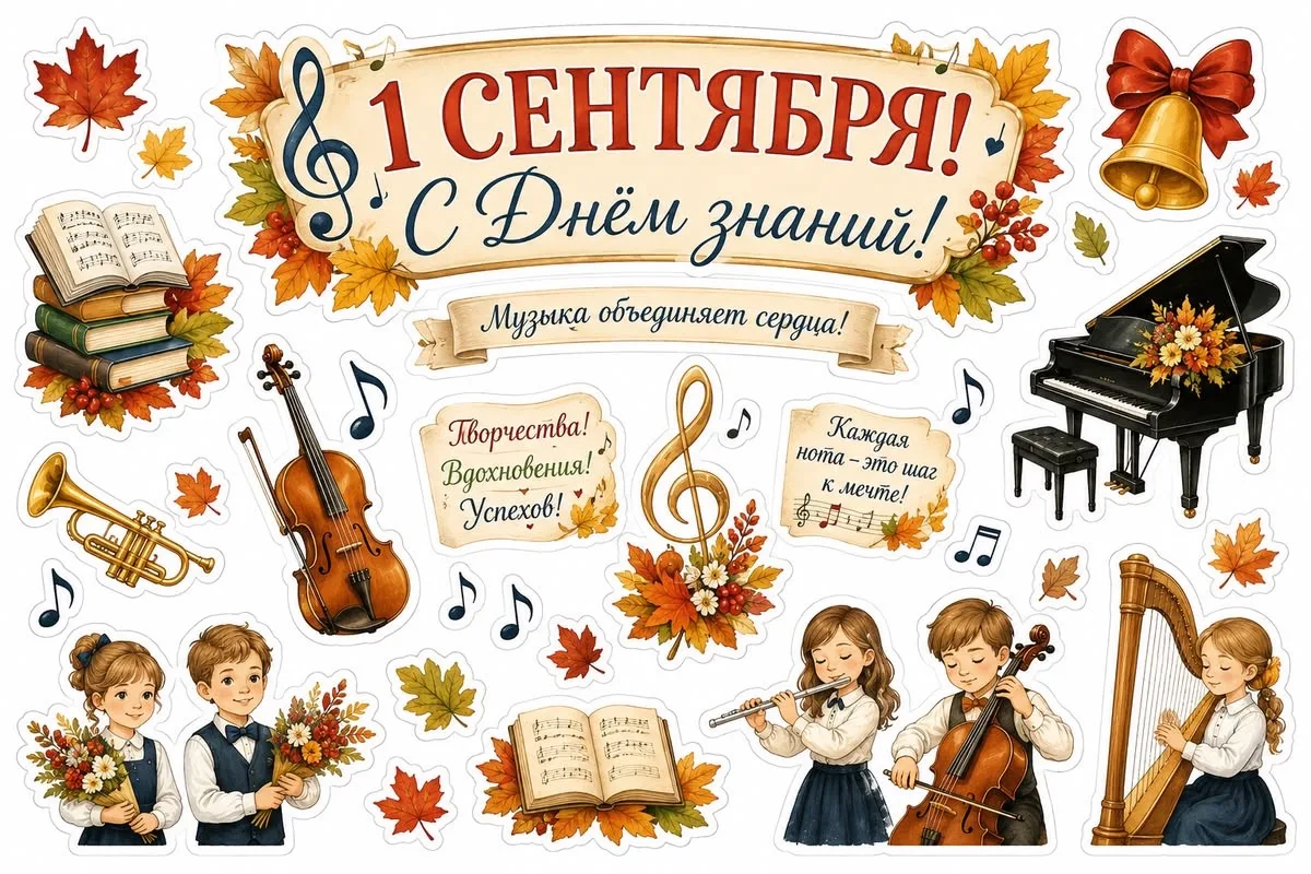 🎶 Дорогие друзья! С 1 сентября - с Днём знаний! 🎶
