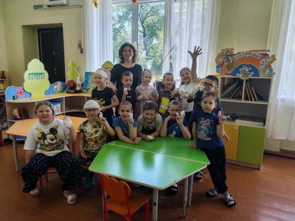Группа "Почемучки" Долгодеревенского детского сада №1 стала участником медицинского мас...
