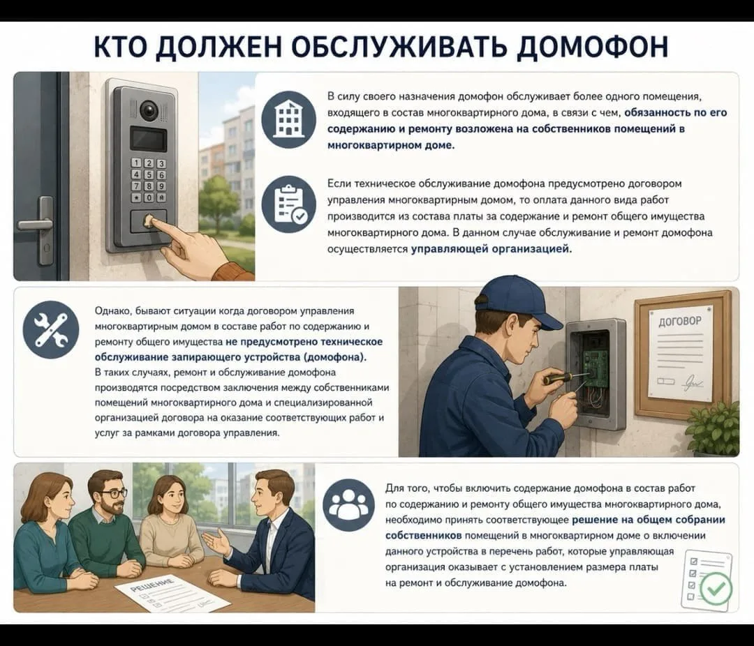 Кто должен обслуживать домофон