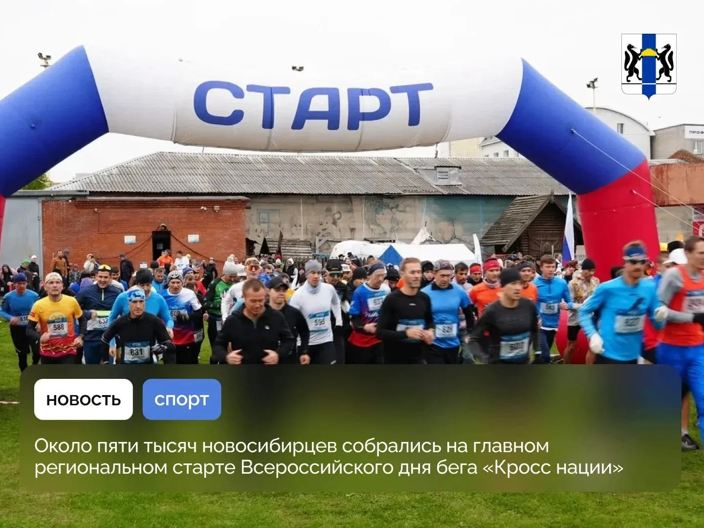 Около пяти тысяч новосибирцев собрались на главном региональном старте Всероссийского д...