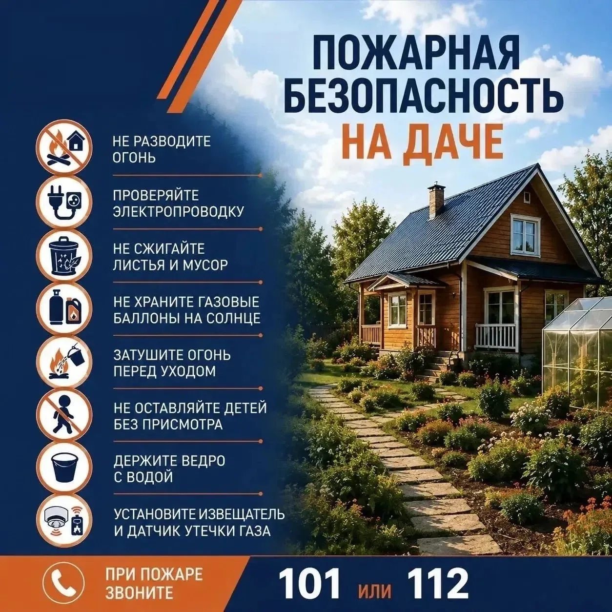 🏡 О безопасности на даче