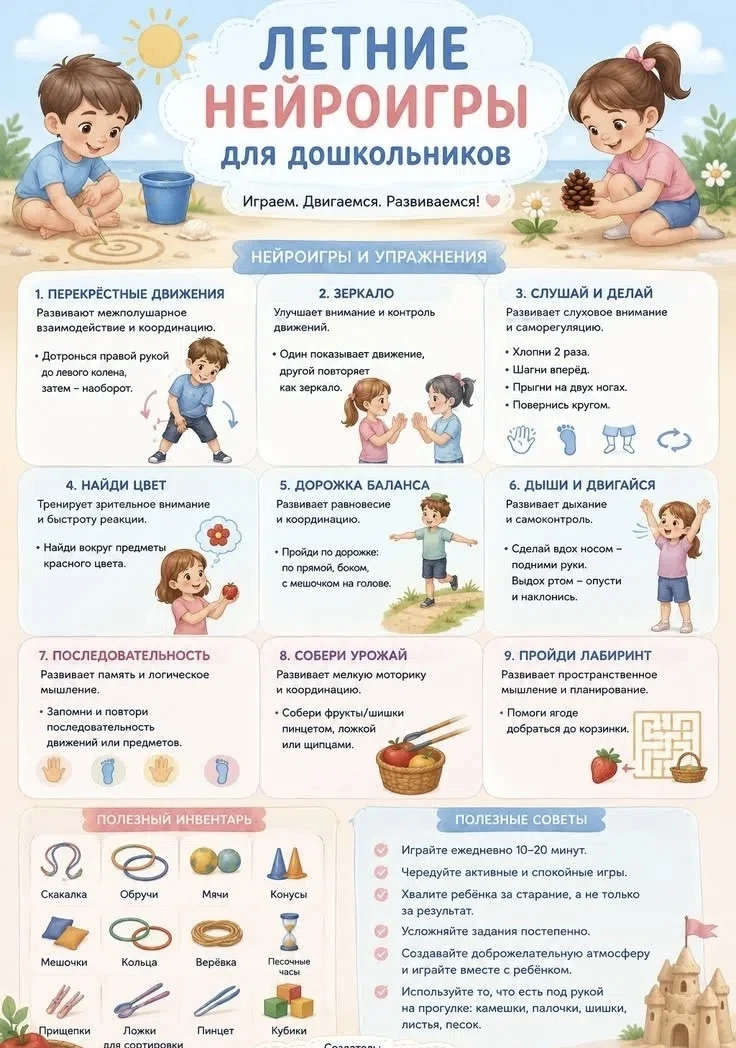 Нейроигры для детей — это такие специальные игровые задания, которые помогают развивать...