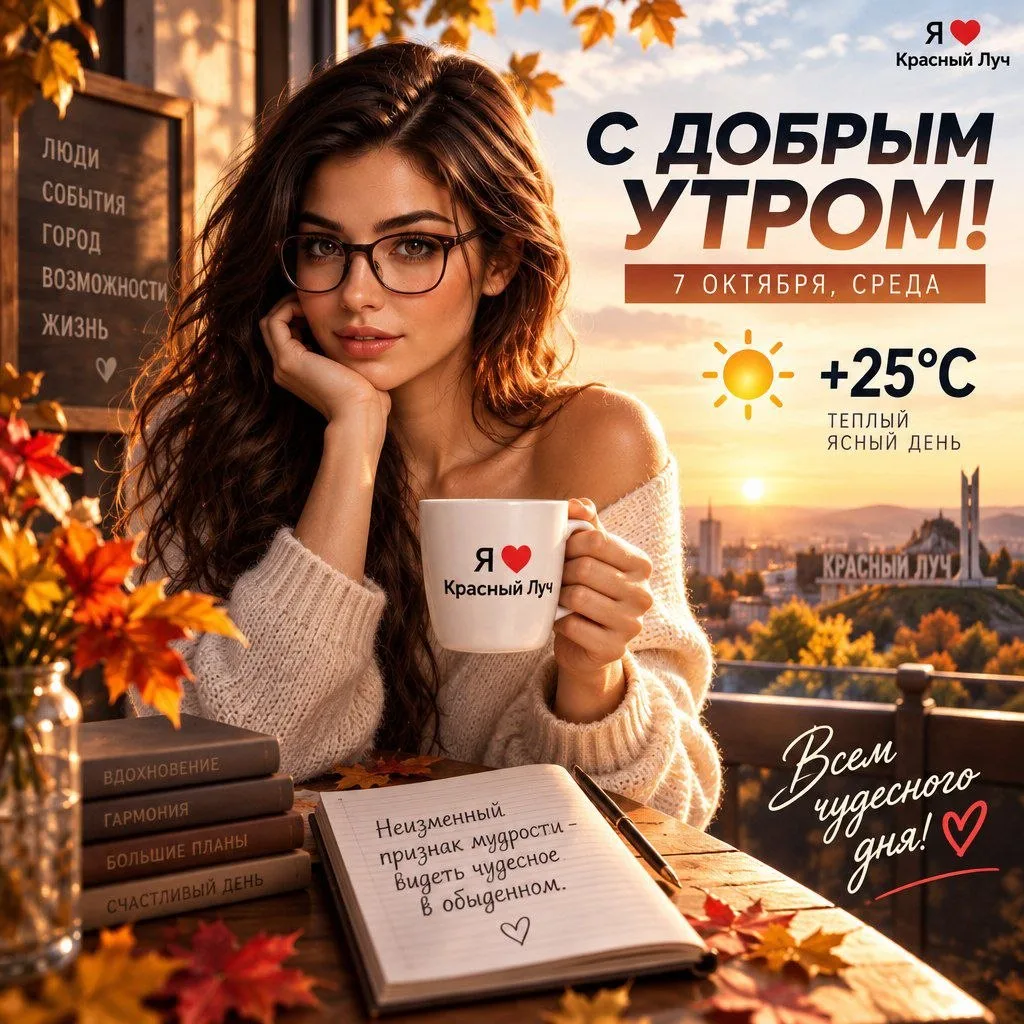 С добрым утром! На календаре 7 октября, среда.