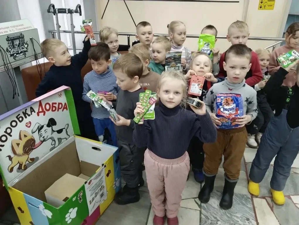 Воспитанники старшей группы «Непоседы» вместе с воспитателем Копцевой Е.А. посетили библиотеку им. А