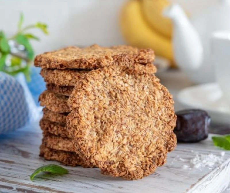 🍌 Постное банановое печенье с финиками и кокосовой стружкой