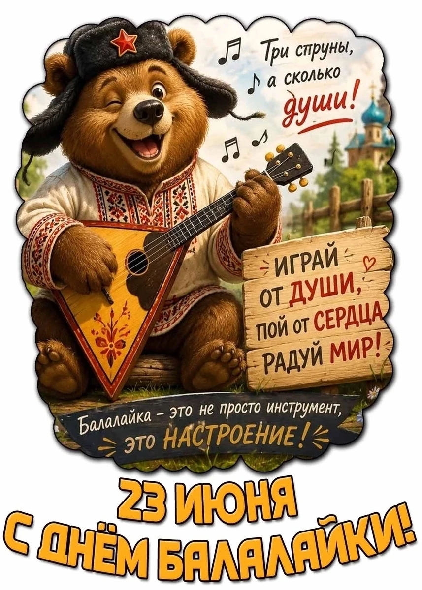 23 июня - в России отмечается «День балалайки» - праздник нашего исконно русского инструмента. Дошко
