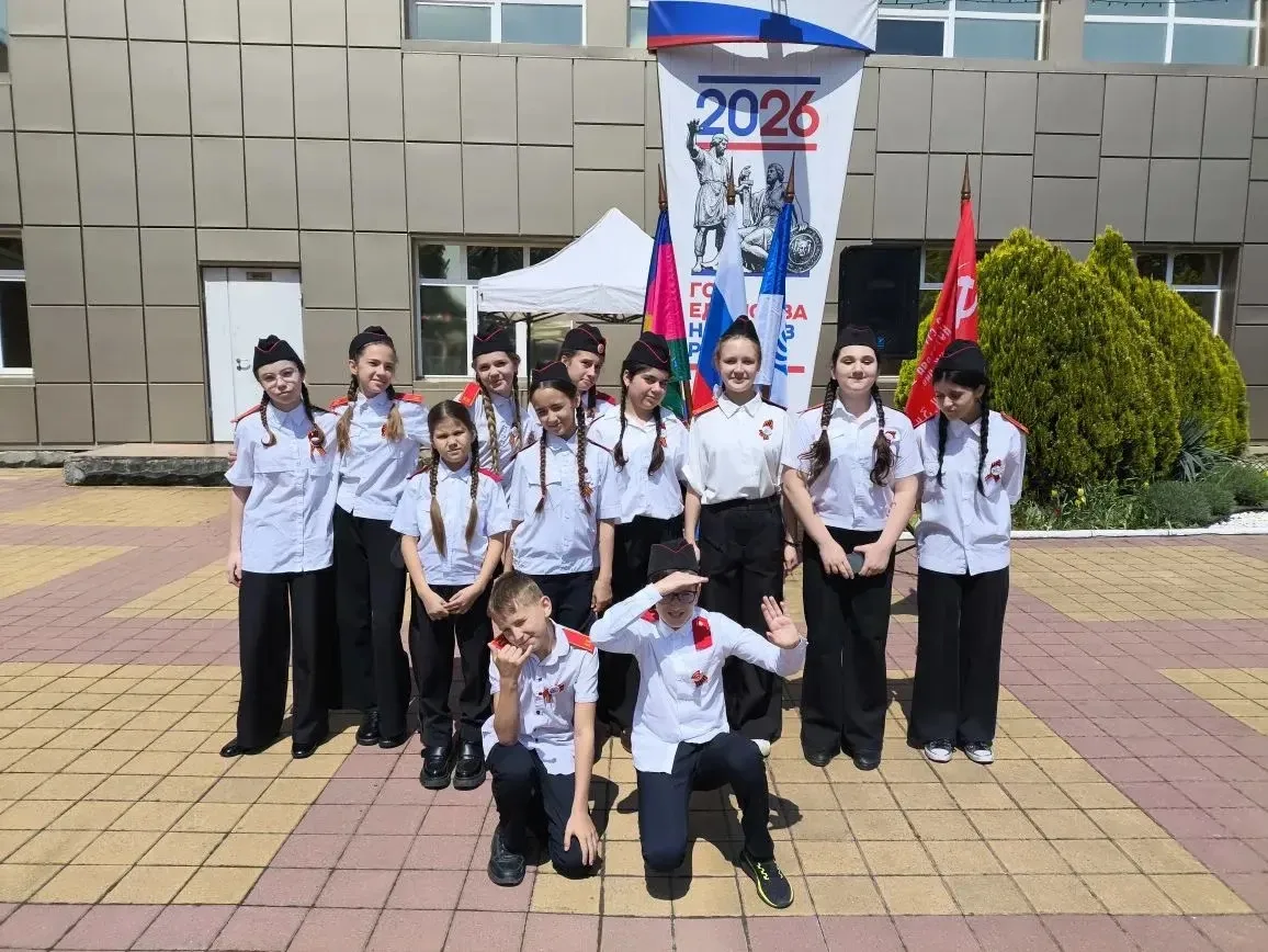 Ученики 5 «А» класса приняли участие в Городском смотр-конкурсе строя песни отрядов «Марш Победителя