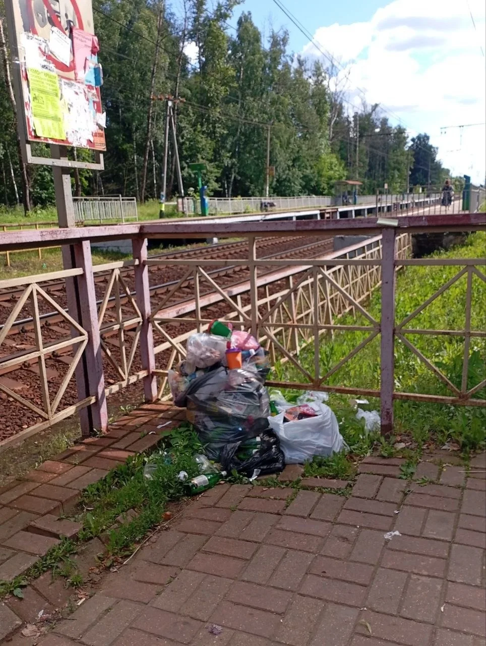 Кто-нибудь знает почему давно не убирают мусор на станции ?
