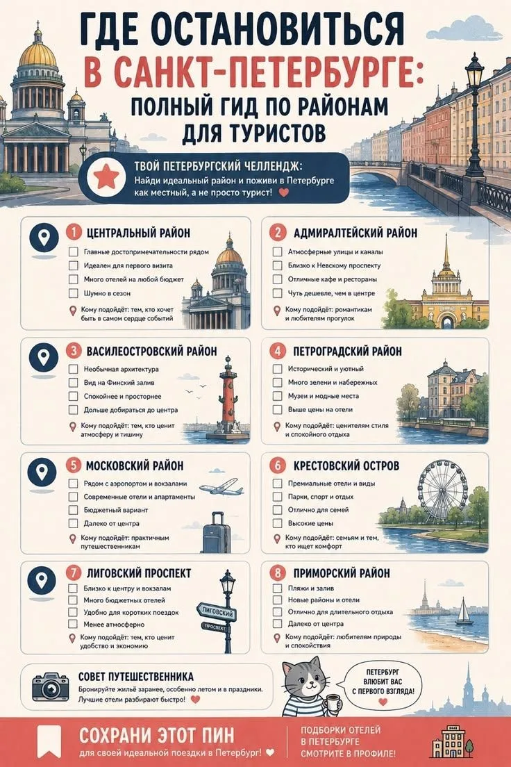 Где остановиться в Санкт-Петербурге