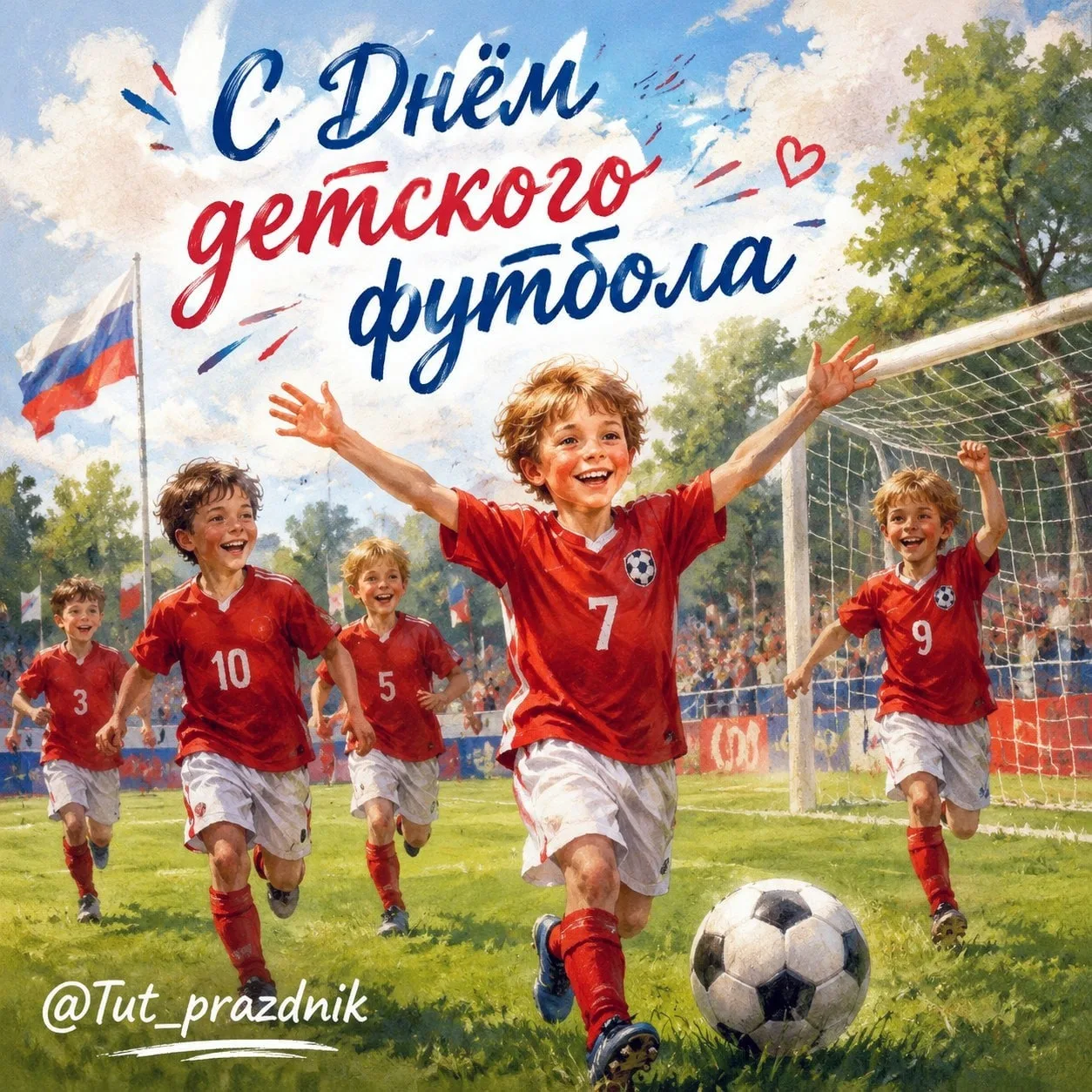 ⚽️👧👦 19 июня — День детского футбола 👦👧⚽️

Сегодня отмечается Всемирный день детского футбола — 