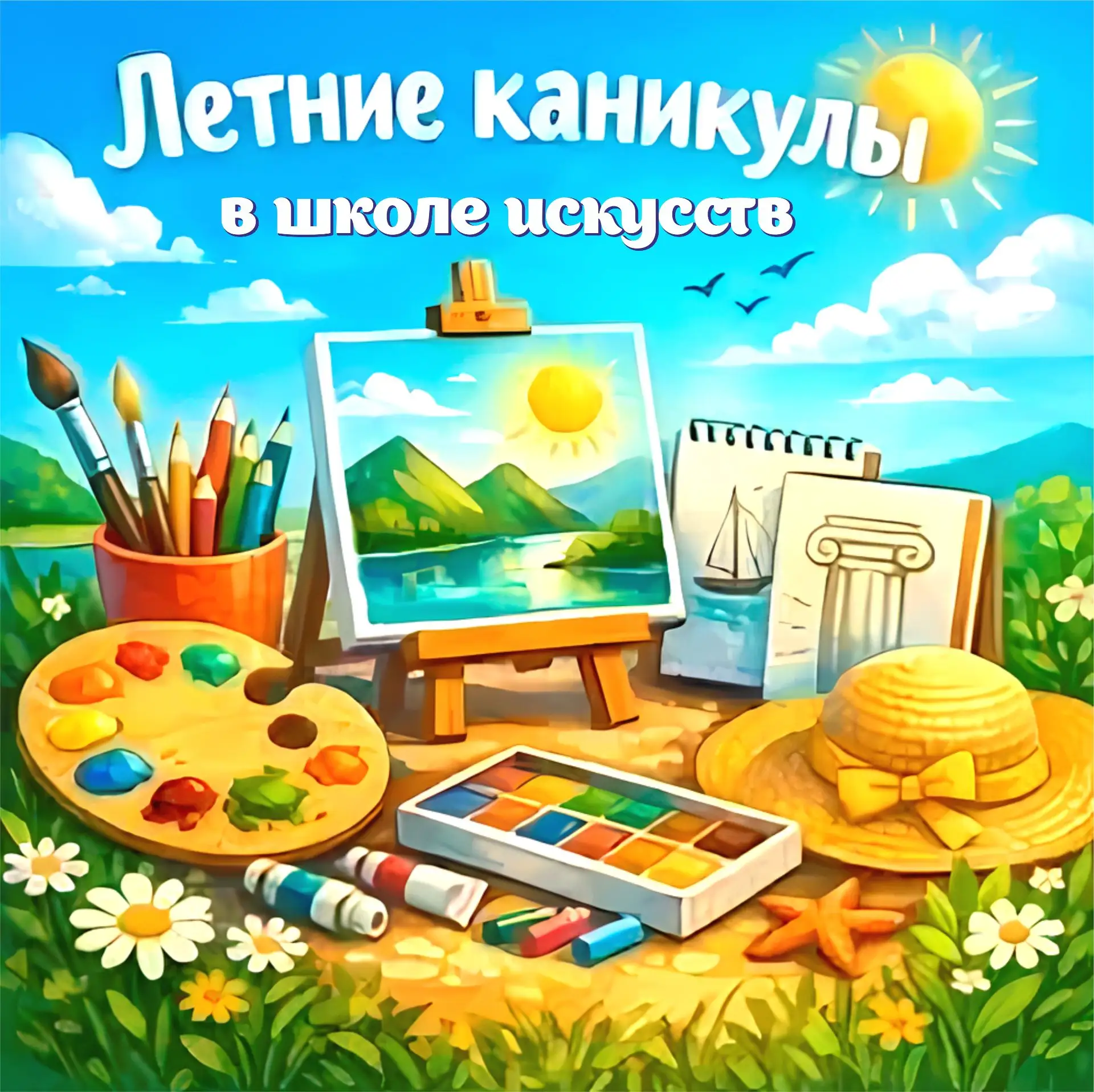 Закончились наши пленэрные дни в школе искусств. Это было удивительное время, когда под открытым неб