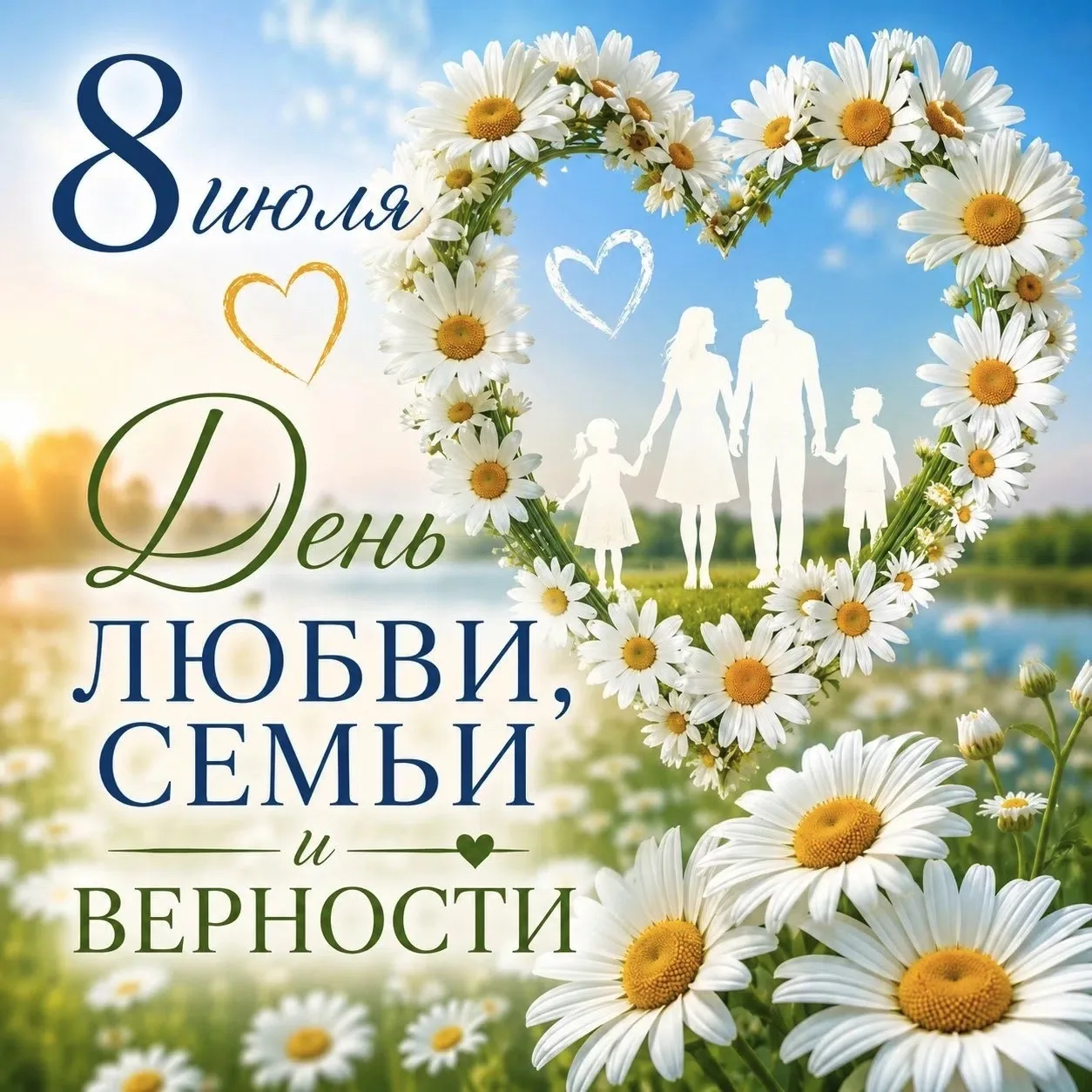 🌼 8 июля — День семьи, любви и верности. 

8 июля в России отмечают День семьи, любви и верности — 