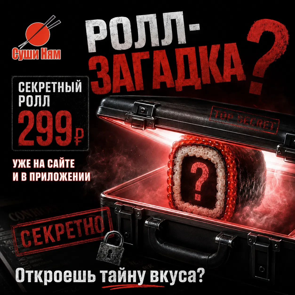 Так. Чемоданчик открыт.