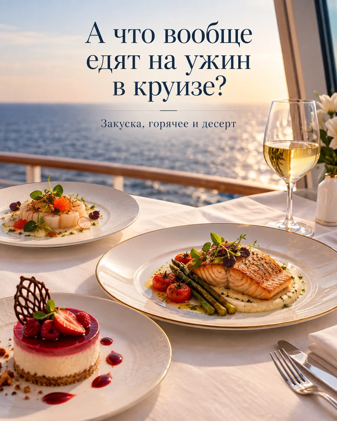 А что вообще едят на ужин в круизе?