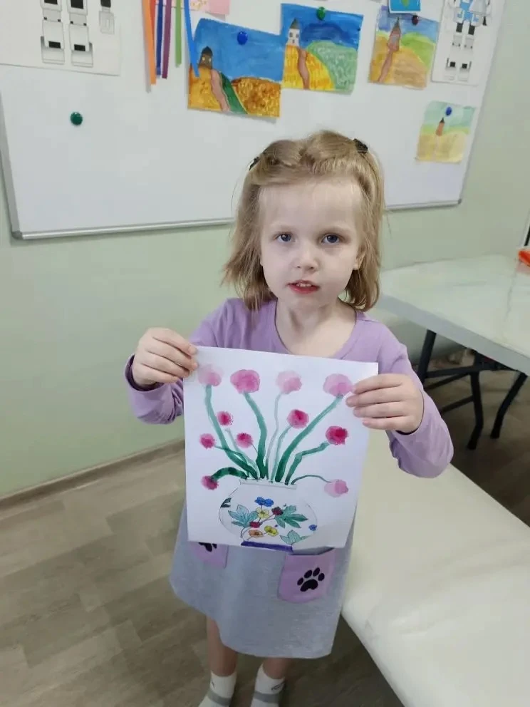 🧑‍🎨Творческий час, рисование с кистями спонжами и гуашью🧑‍🎨