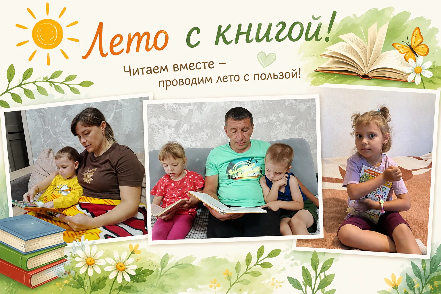 📚 «Лето с книгой» — наши юные читатели. Часть 2.