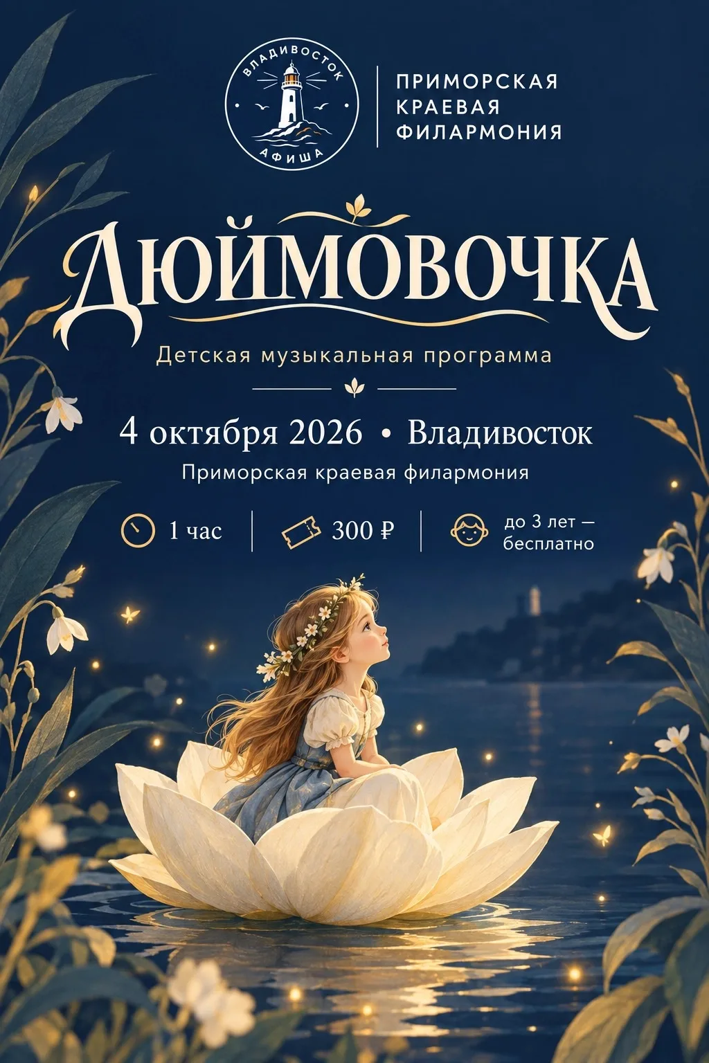Сказка оживает: музыкальное путешествие в мир Дюймовочки во Владивостоке