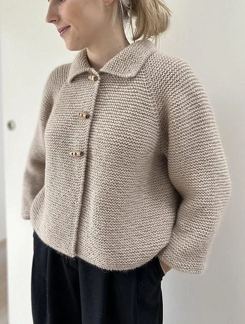 Стильный жакет платочной вязкой Simply me Jacket